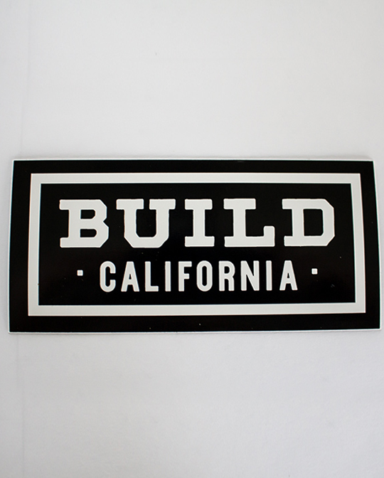 Build California Block Sticker (50 pack)